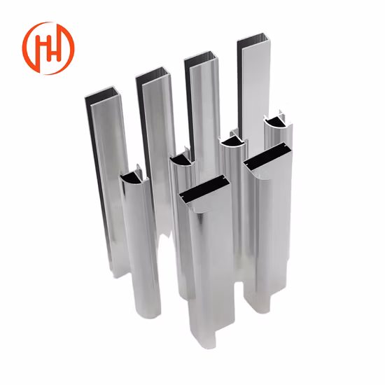 Porta doccia in vetro temperato con accessori in alluminio e acciaio inossidabile