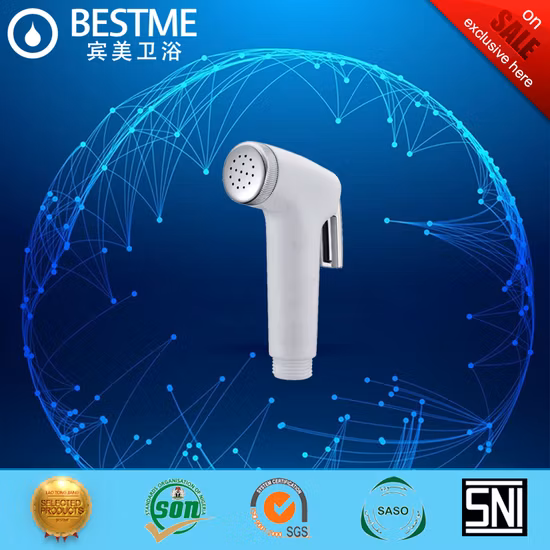 Foshan Spruzzatore in plastica resistente ABS di colore bianco per bidet WC (BF